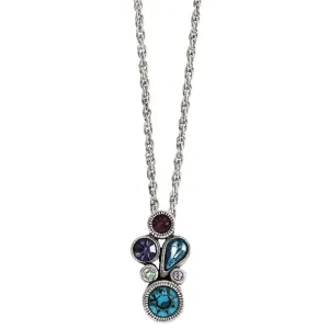 Patricia Locke "Tidbit" Sterling Silver Plated Swarovski Necklace, 18.5"   1" Extender Waterlily NK0589S