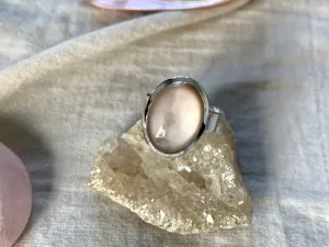 Peach Moonstone Naevia Ring