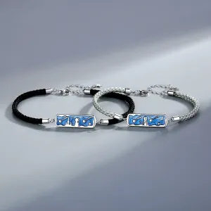 Personalized Bracelets Set for Girlfriend Boyfriend