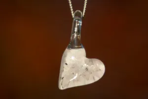 Petal Pendant with Infused Cremation Ash