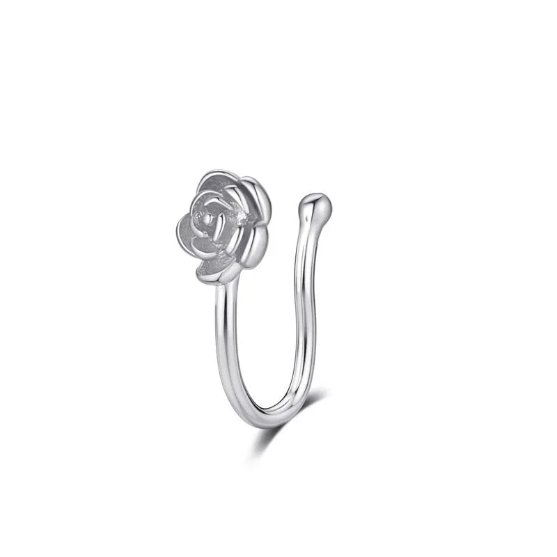 Piercing Jewelry Twist U Shape Nose Ring for Women in Gold Color