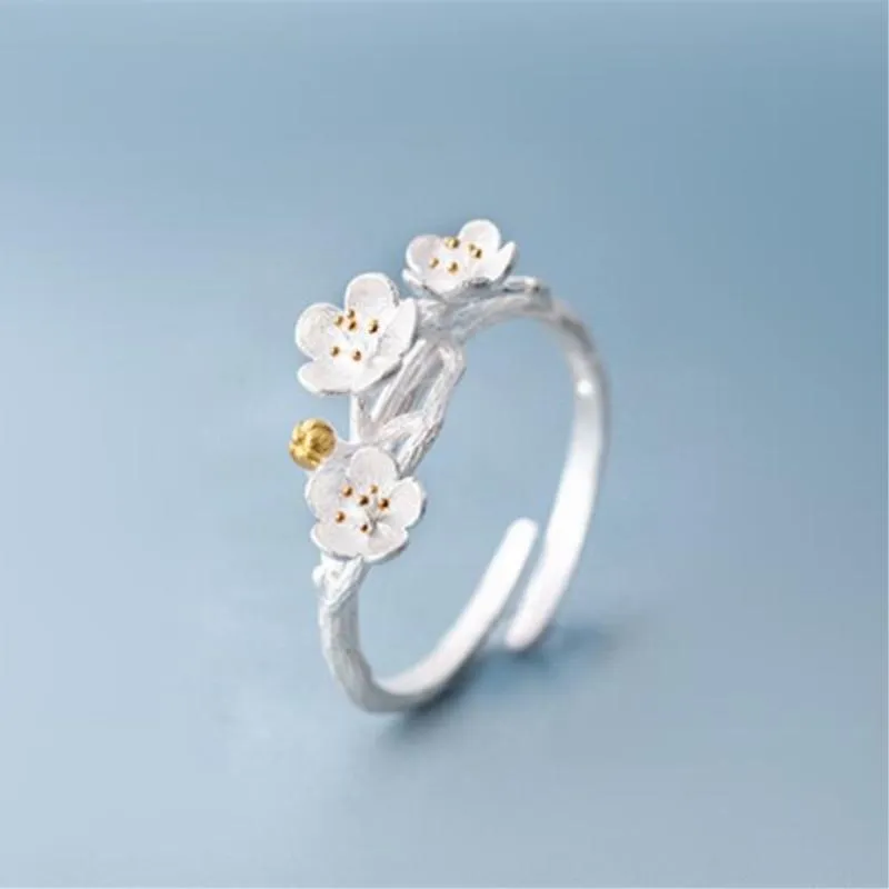 Plum Blossom Flower Ring Personality Fashion Trendy Women Ring