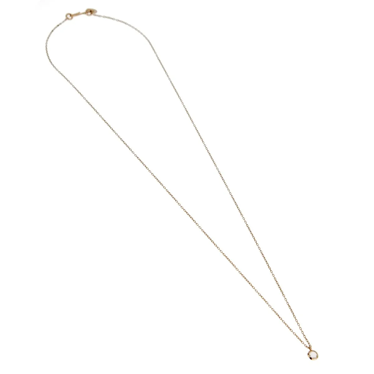 Pomellato Rose Cut Diamond Yellow Gold Necklace