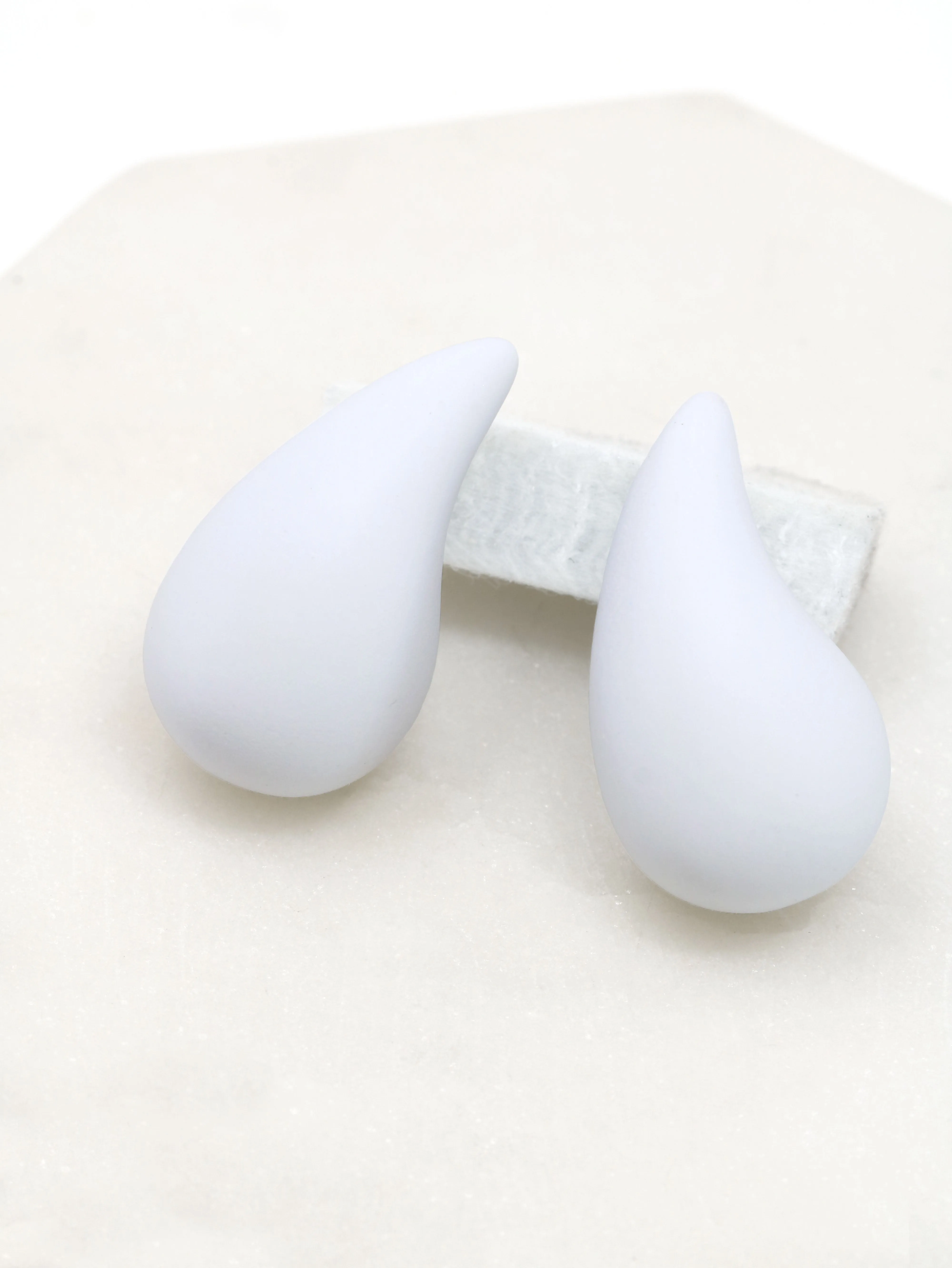 Puffy Bold Teardrop Earrings