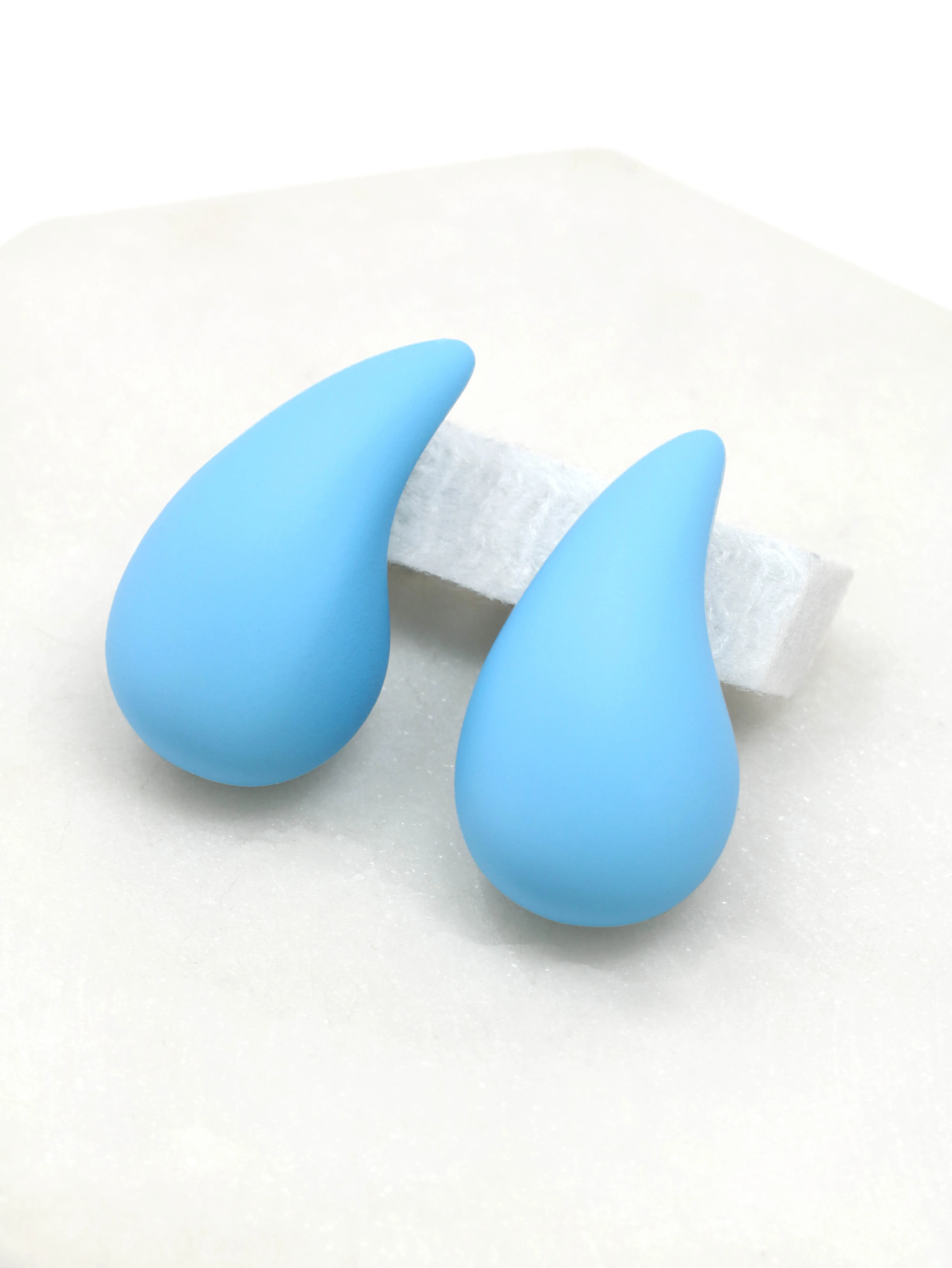 Puffy Bold Teardrop Earrings