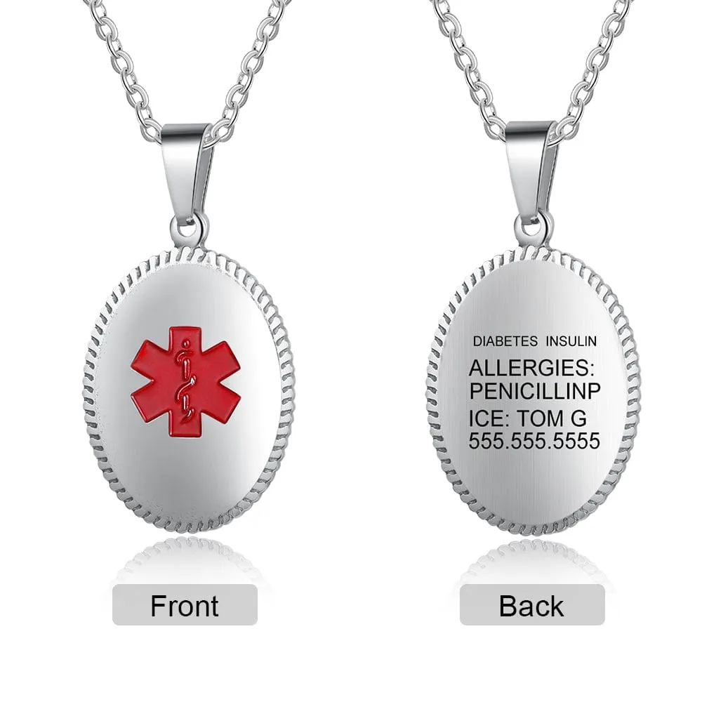 "Health Engraved: Your Essential Guide to Stainless Steel Medical Necklaces"