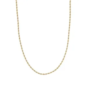 Rope Chain Necklace Gold