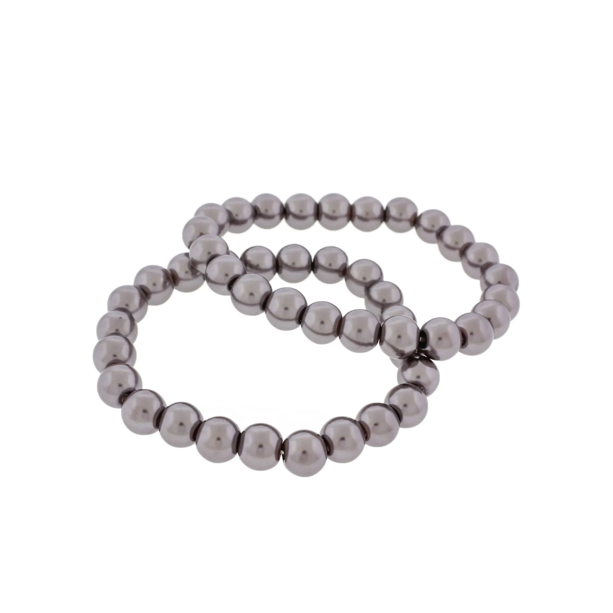 Round Glass Bead Bracelet - 8mm / 55mm - Choose Your Color!