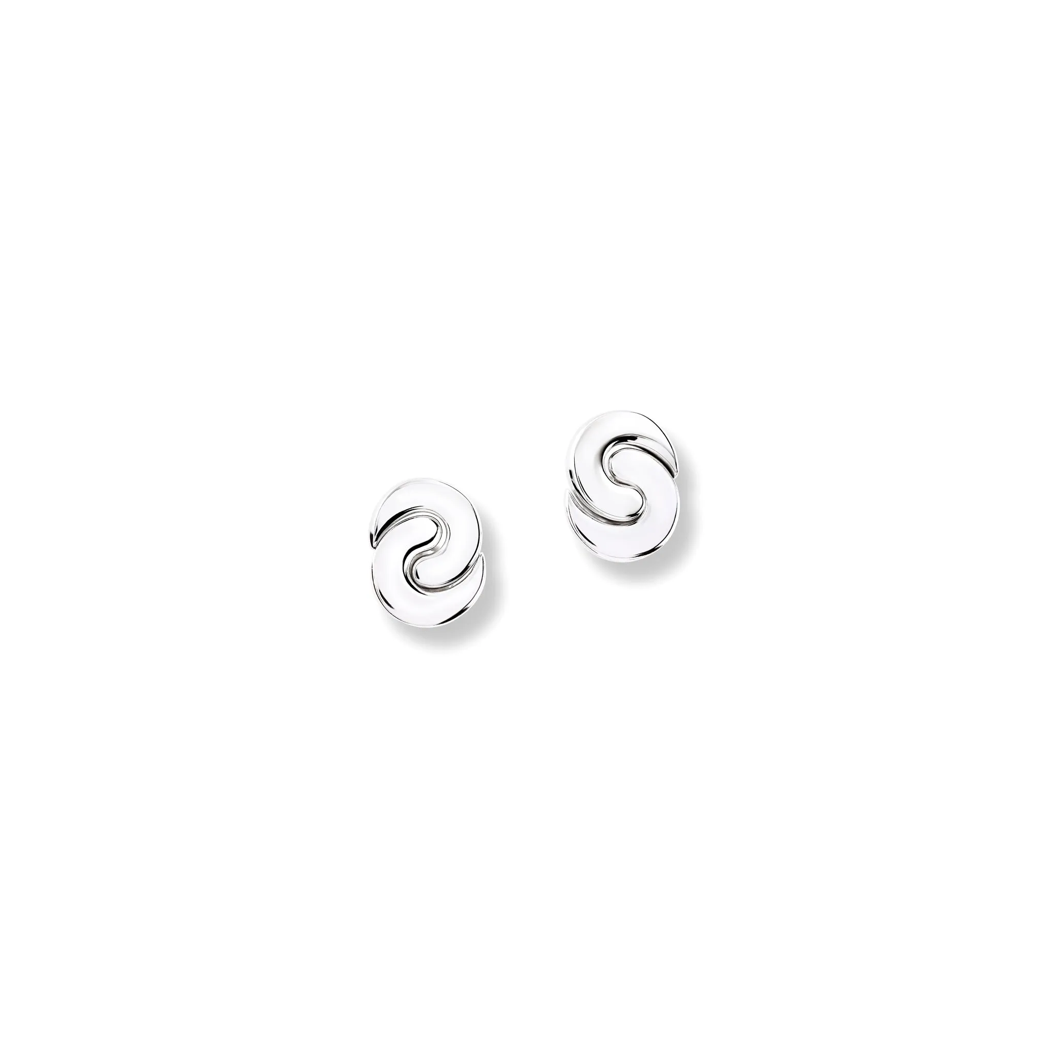 Sabina Twin Stud Earrings Silver