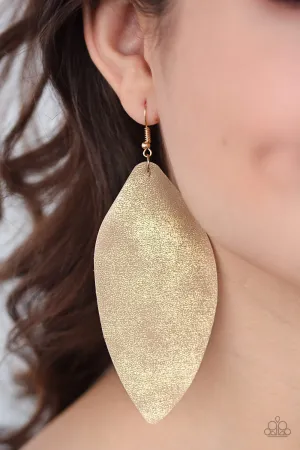 Serenely Smattered Gold-Earrings