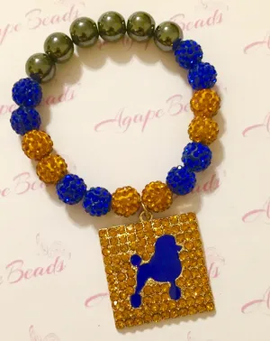 Sigma Gamma Rho Poodle Bracelet