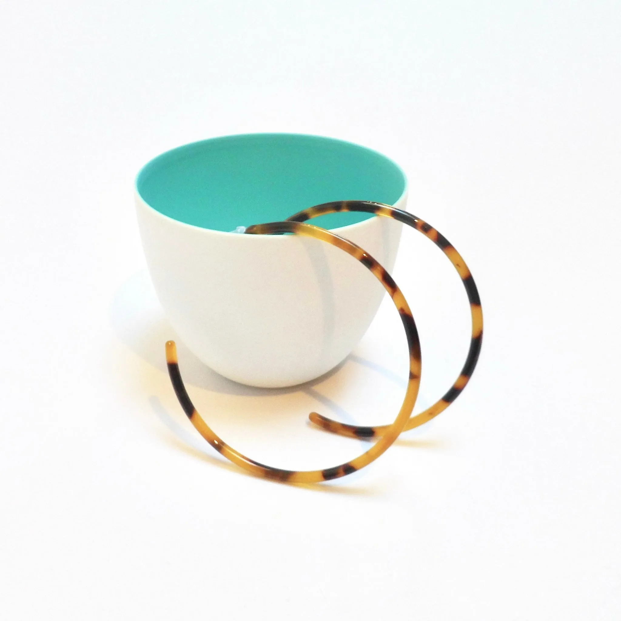 Skinny Tortoiseshell Hoops