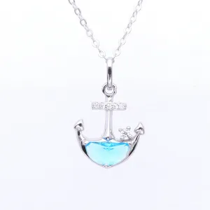 Sterling Silver Anchor Necklace