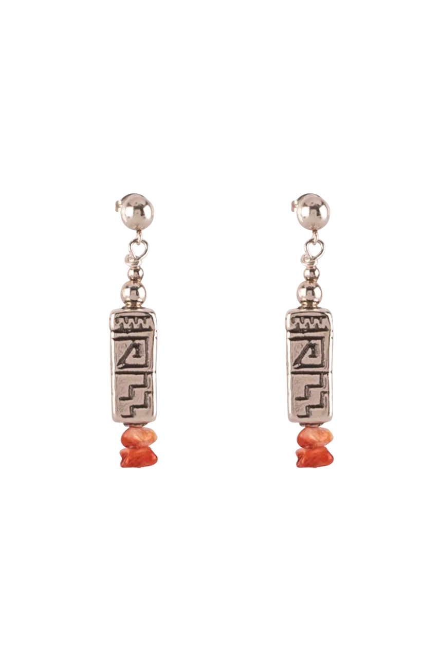 Sweet Tea Jewelry Orange Aztec Set