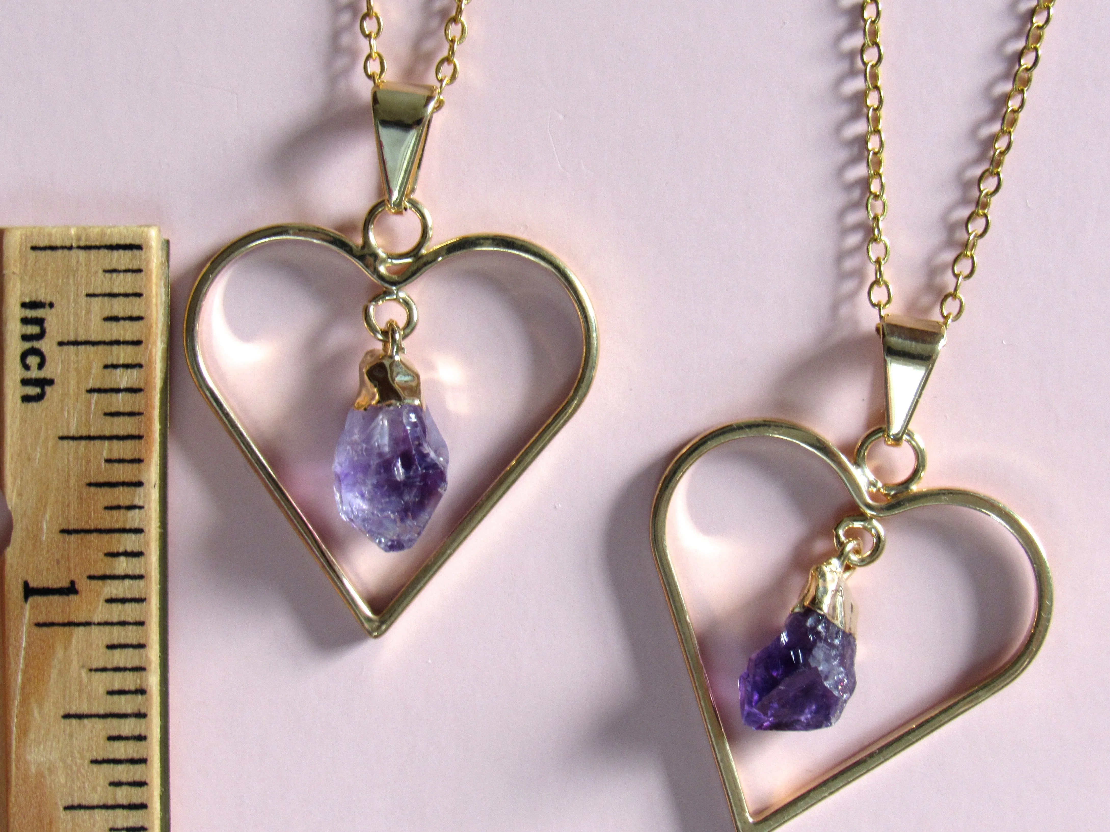 Sweetheart Amethyst Necklaces