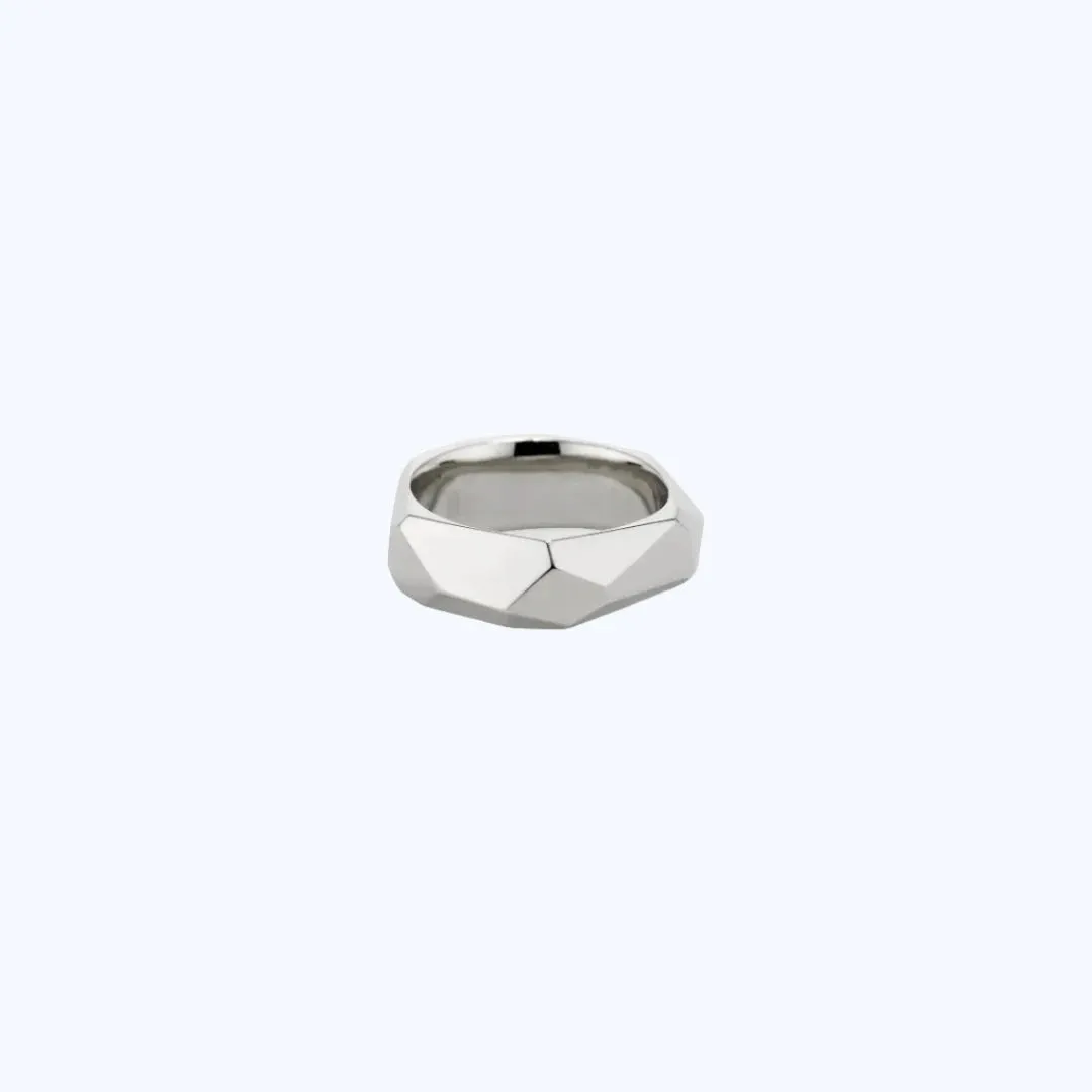 The Polished Facet Ring