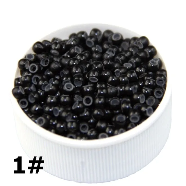 Trendy 500pcs Silicone Nano Ring Micro Beads