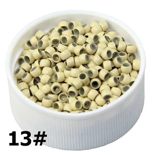 Trendy 500pcs Silicone Nano Ring Micro Beads