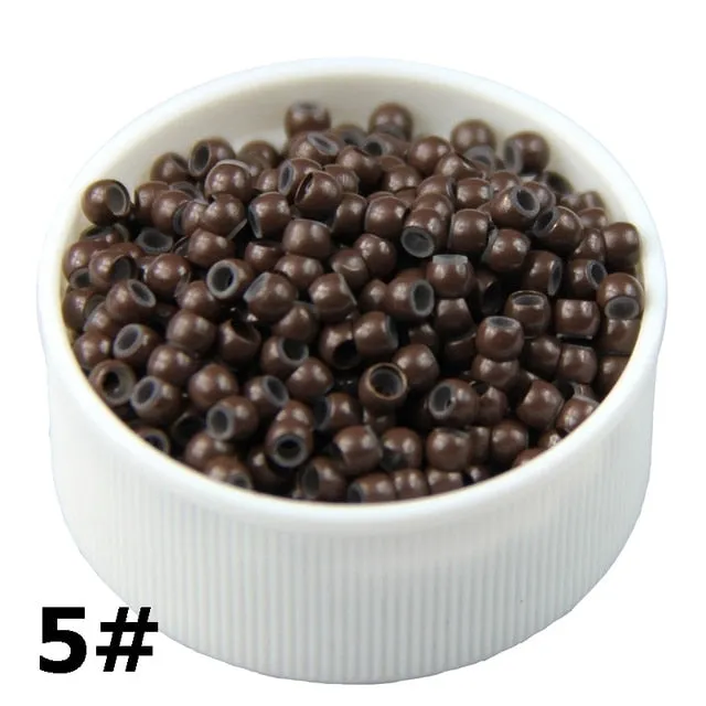 Trendy 500pcs Silicone Nano Ring Micro Beads